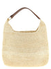 Maison Michel Brown Raffia Shoulder Bag
