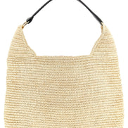 Maison Michel Beige Raffia Shoulder Bag