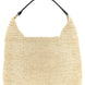 Maison Michel Beige Raffia Shoulder Bag