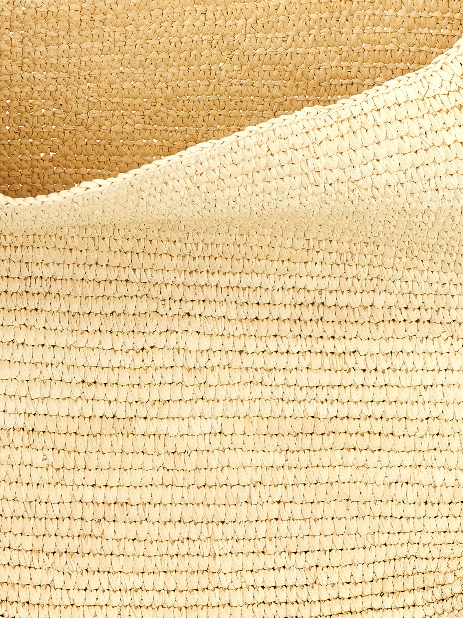 Maison Michel Brown Raffia Shoulder Bag