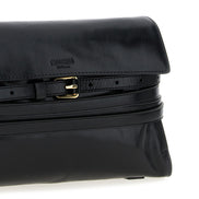 Moschino Black Leather Crossbody Bag