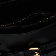 Moschino Black Leather Crossbody Bag