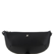 Courrèges Black Calfskin Shoulder Bag