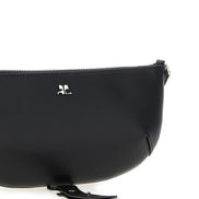 Courrèges Black Calfskin Shoulder Bag