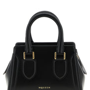 Τσάντα Χειρός από Μαύρο Δέρμα Μόσχου Alexander McQueen