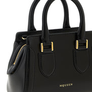 Τσάντα Χειρός από Μαύρο Δέρμα Μόσχου Alexander McQueen