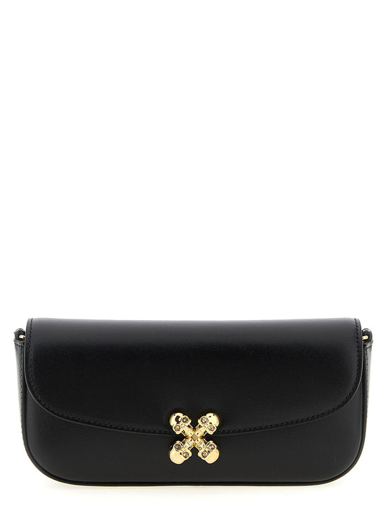 Alexander McQueen Black Calfskin Crossbody Bag