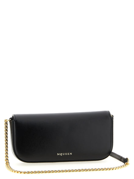 Alexander McQueen Black Calfskin Crossbody Bag