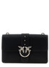 PINKO Black Goatskin Crossbody Bag