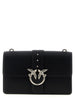 PINKO Black Goatskin Crossbody Bag