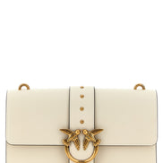 PINKO White Goatskin Crossbody Bag