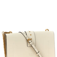 PINKO White Goatskin Crossbody Bag