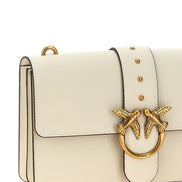 PINKO White Goatskin Crossbody Bag
