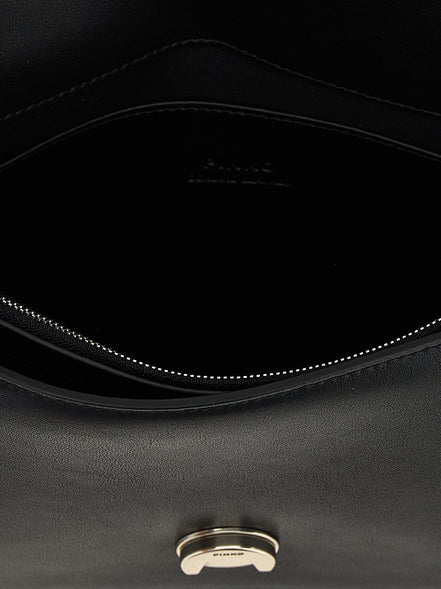 PINKO Black Goatskin Crossbody Bag