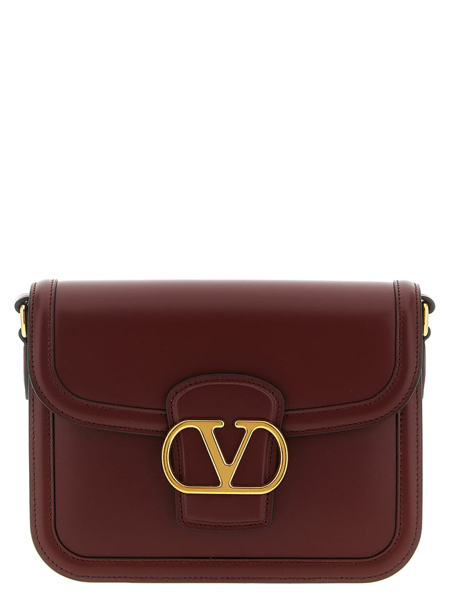 Valentino Garavani Bordeaux Calfskin Crossbody Bag