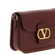 Valentino Garavani Bordeaux Calfskin Crossbody Bag