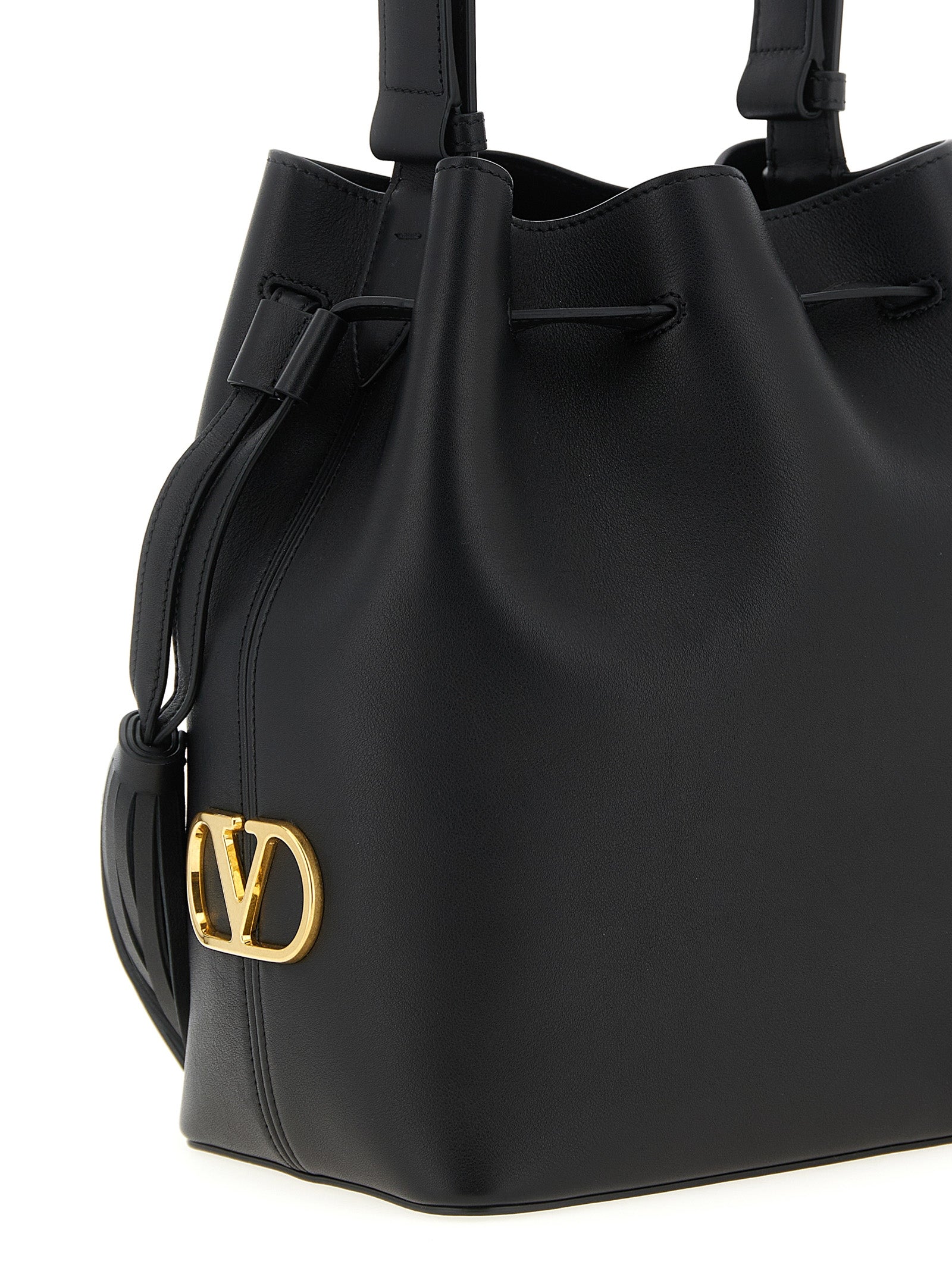 Valentino Garavani Black Calfskin Shoulder Bag