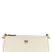 PINKO White Goatskin Crossbody Bag