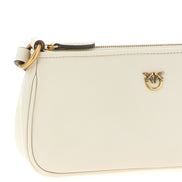 PINKO White Goatskin Crossbody Bag