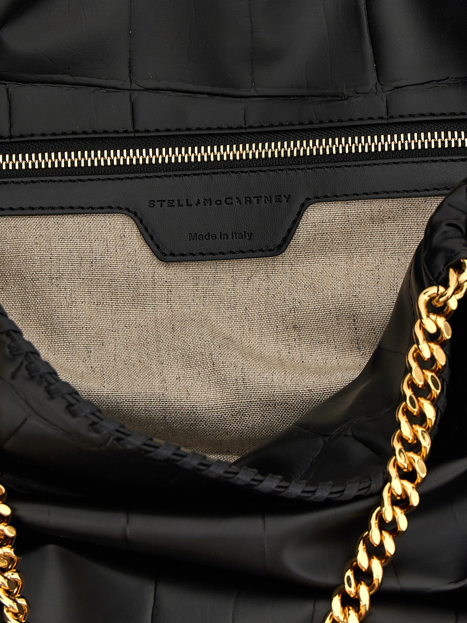 Stella McCartney Black Polyester Tote Bag