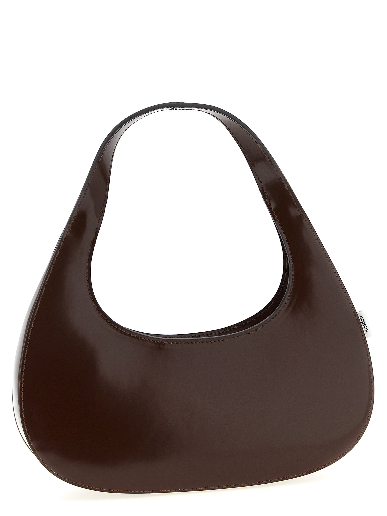 Τσάντα Χειρός από Καφέ Δέρμα Αγελάδας Coperni