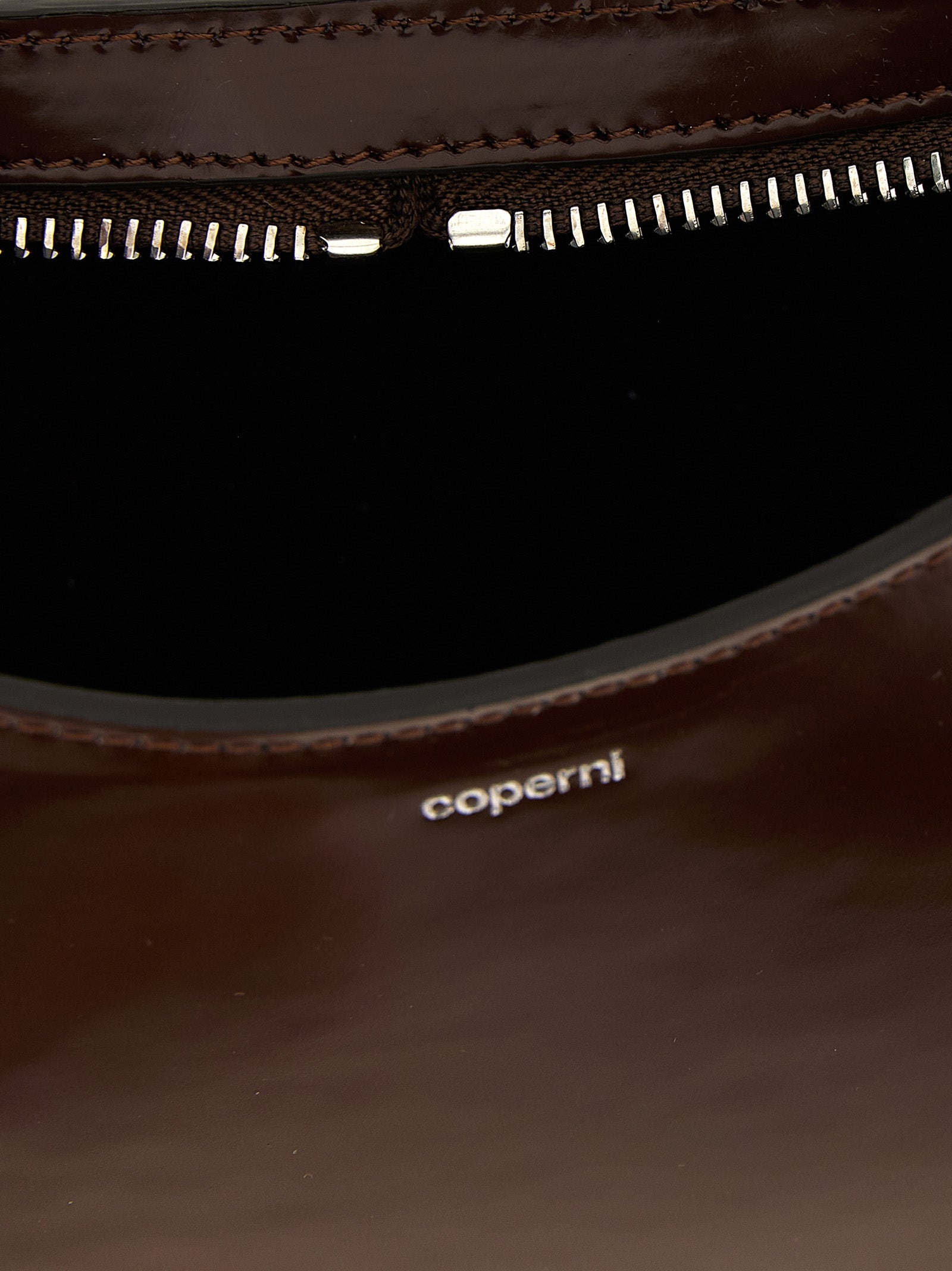 Τσάντα Χειρός από Καφέ Δέρμα Αγελάδας Coperni