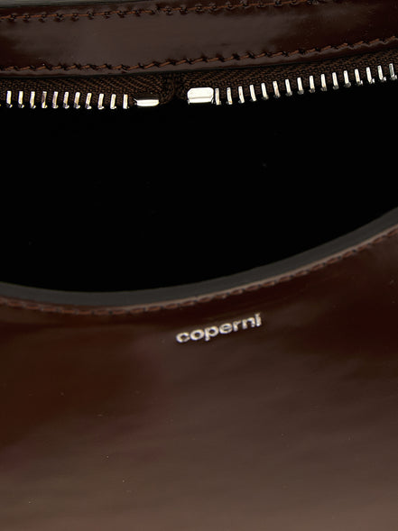 Τσάντα Χειρός από Καφέ Δέρμα Αγελάδας Coperni
