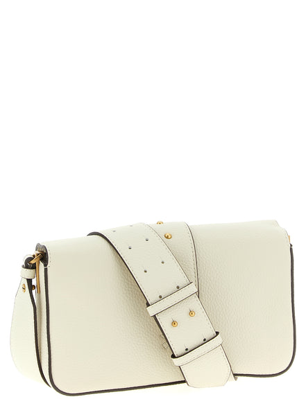 PINKO White Goatskin Crossbody Bag