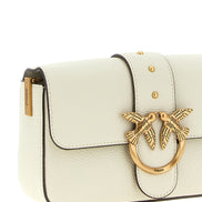 PINKO White Goatskin Crossbody Bag