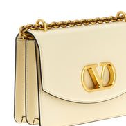 Valentino Garavani White Calfskin Shoulder Bag