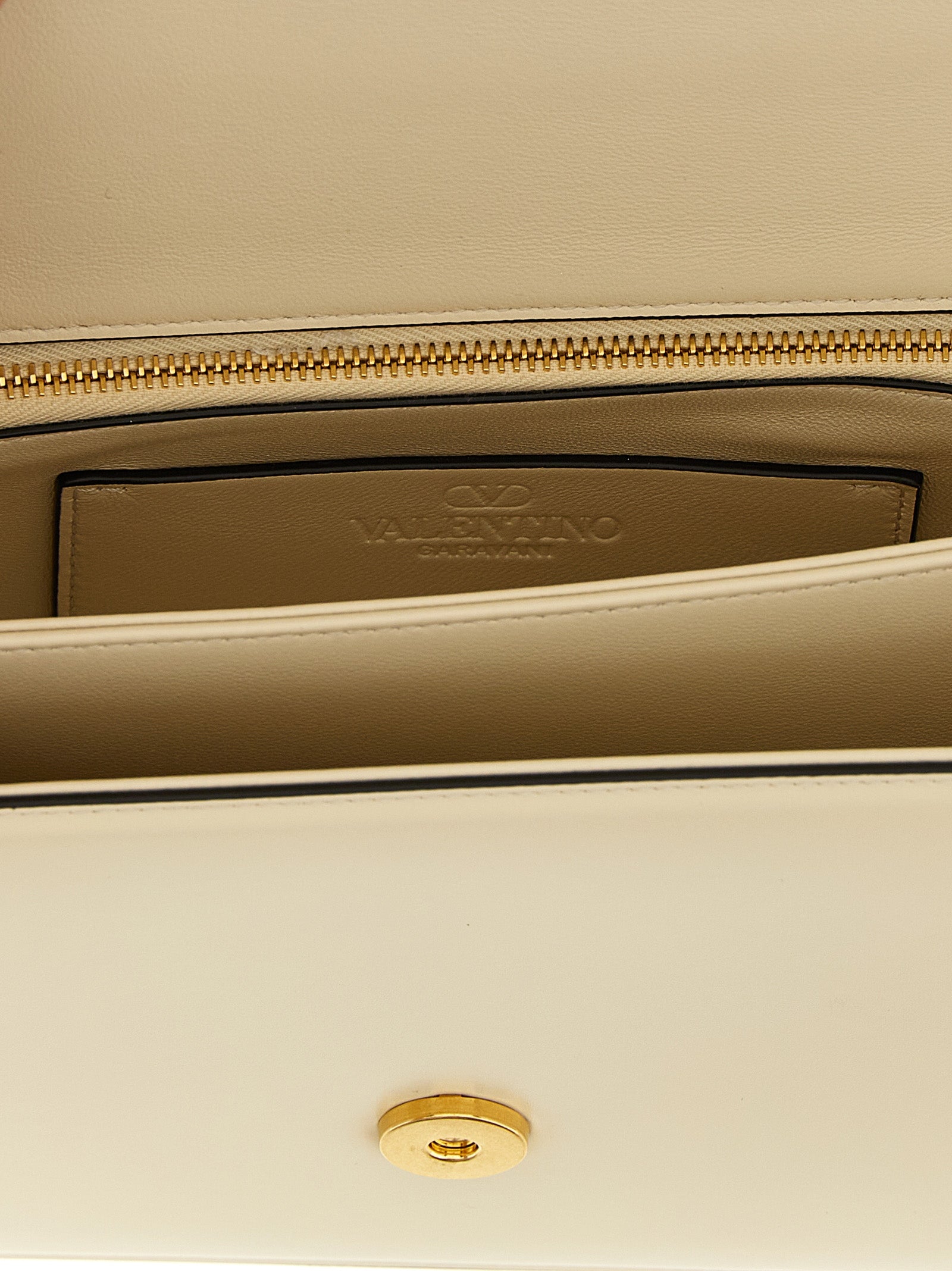 Valentino Garavani White Calfskin Shoulder Bag