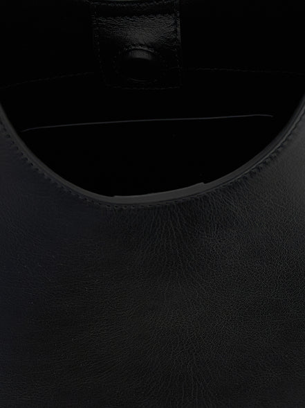 Jil Sander Black Bovine Leather Shoulder Bag
