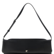 Courrèges Black Cowhide Clutch Bag