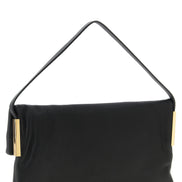 Elisabetta Franchi Black Calfskin Shoulder Bag