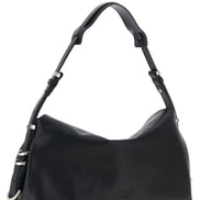 PINKO Black Goatskin Shoulder Bag