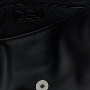 PINKO Black Goatskin Shoulder Bag