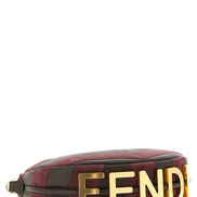 Τσάντα χειρός Fendi από πολύχρωμο δέρμα αρνιού