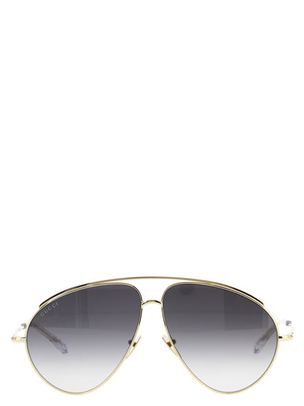 Gucci Gold Metal Sunglasses
