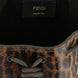 Fendi Brown Velvet Leather Handbag