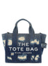 Marc Jacobs Blue Cotton Tote Bag