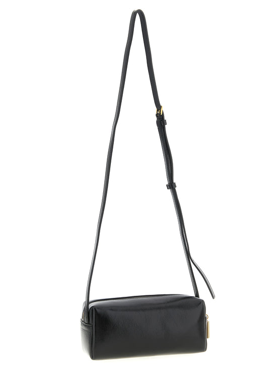 Khaite Black Calfskin Crossbody Bag