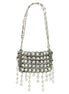 Paco Rabanne Silver Brass Shoulder Bag