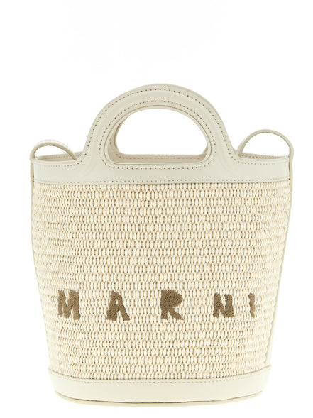 Marni White Cotton Handbag