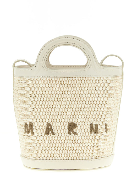 Marni White Cotton Handbag