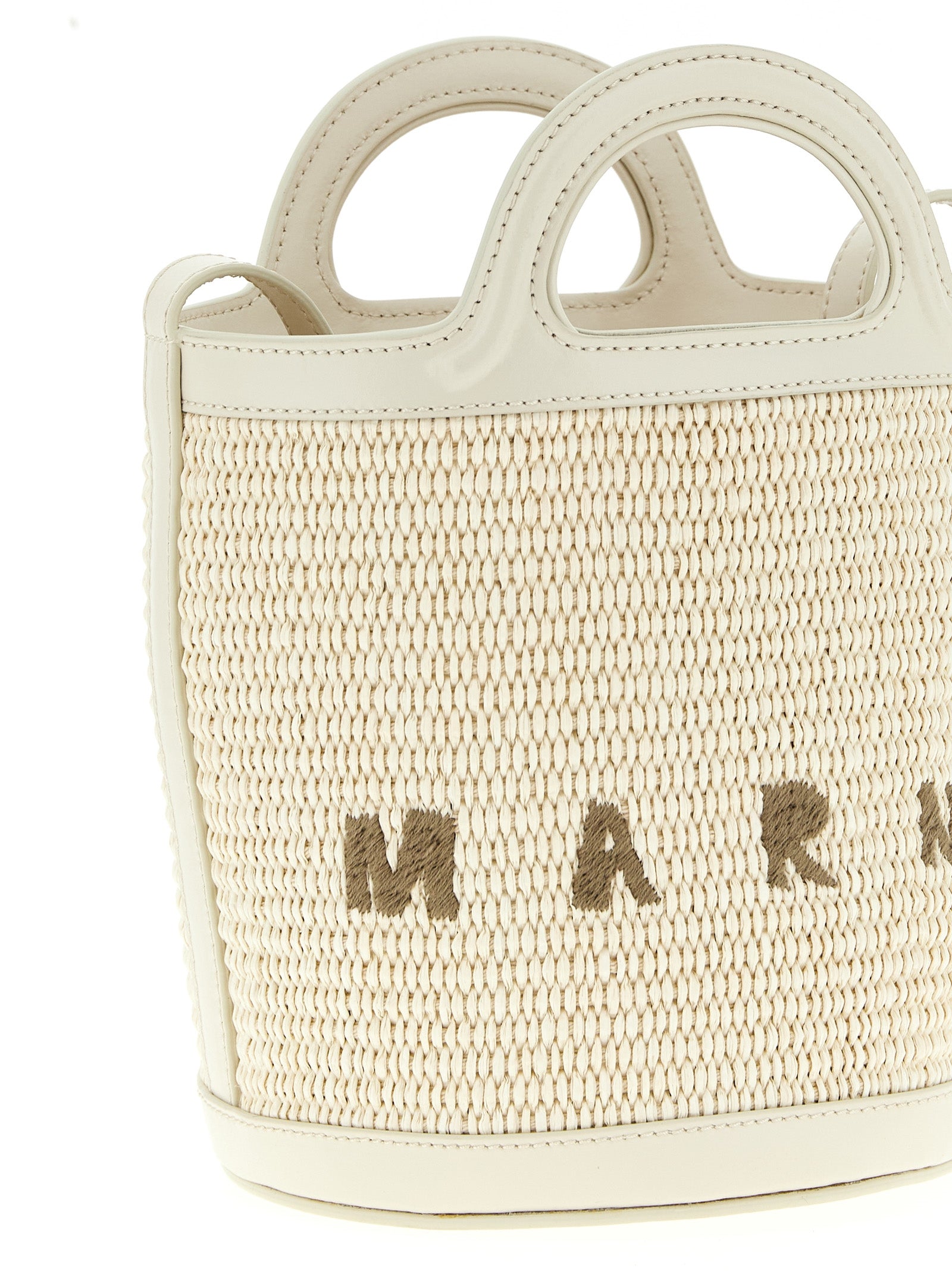 Marni White Cotton Handbag