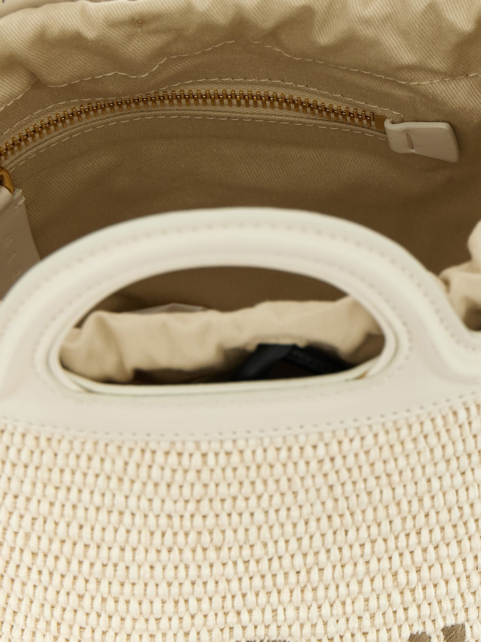 Marni White Cotton Handbag