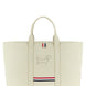 Thom Browne White Calfskin Tote Bag