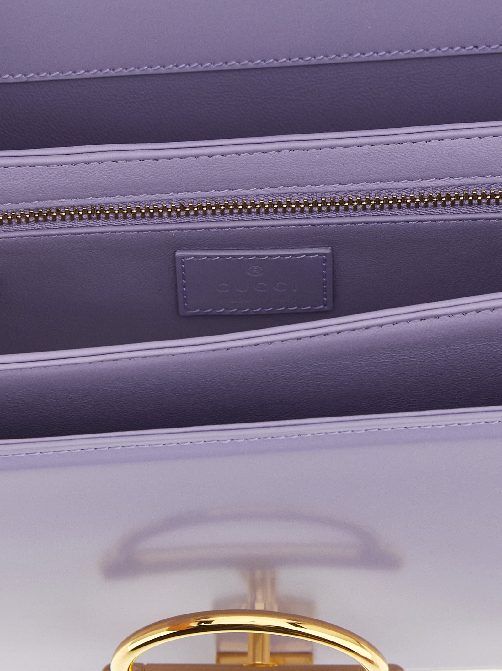 Gucci Purple Calfskin Shoulder Bag