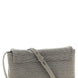 Brunello Cucinelli Silver Leather Clutch Bag
