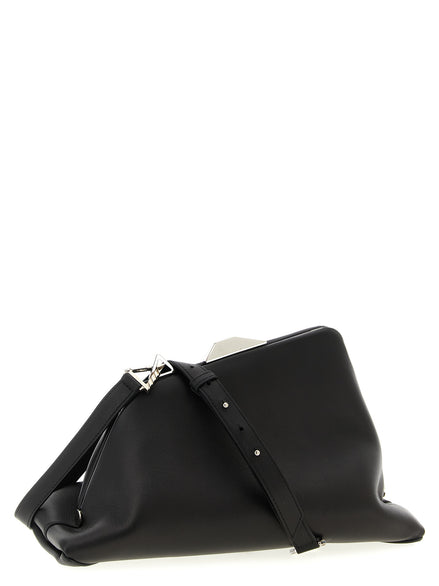 The Attico Black Leather Shoulder Bag